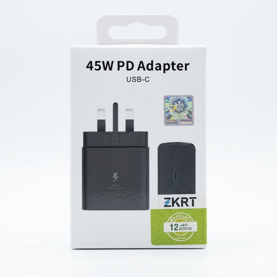 رأس شاحن جداري فائق السرعة 45 واط – منفذ USB-C PD