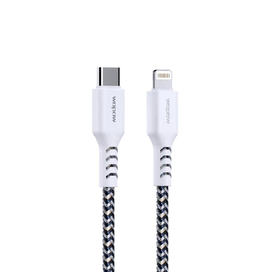 سلك شحن آيفون واوبو 2 متر قماش Type-C to Lightning من متجر ستور زون