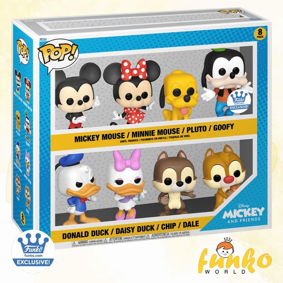 Pop! Disney Mickey & Friends 8-Pack (Funko Shop Exc)