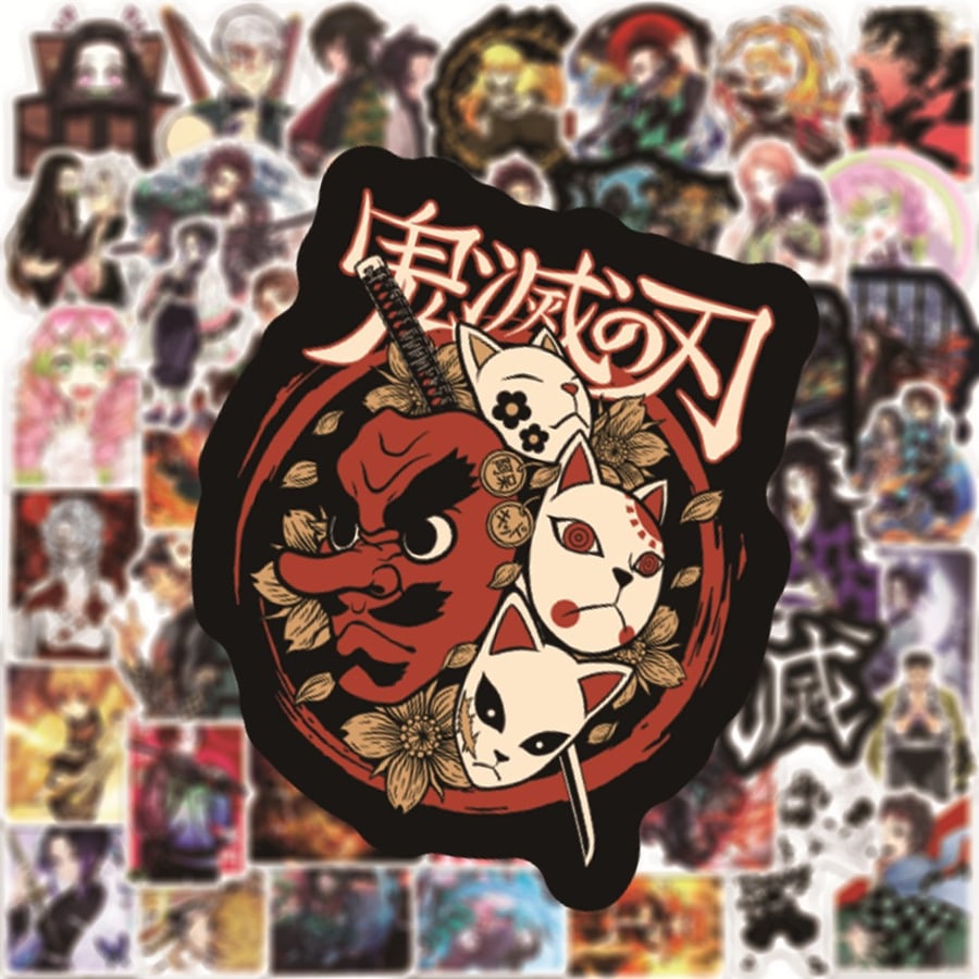 50pcs Demon Slayer Anime Graffiti Stickers