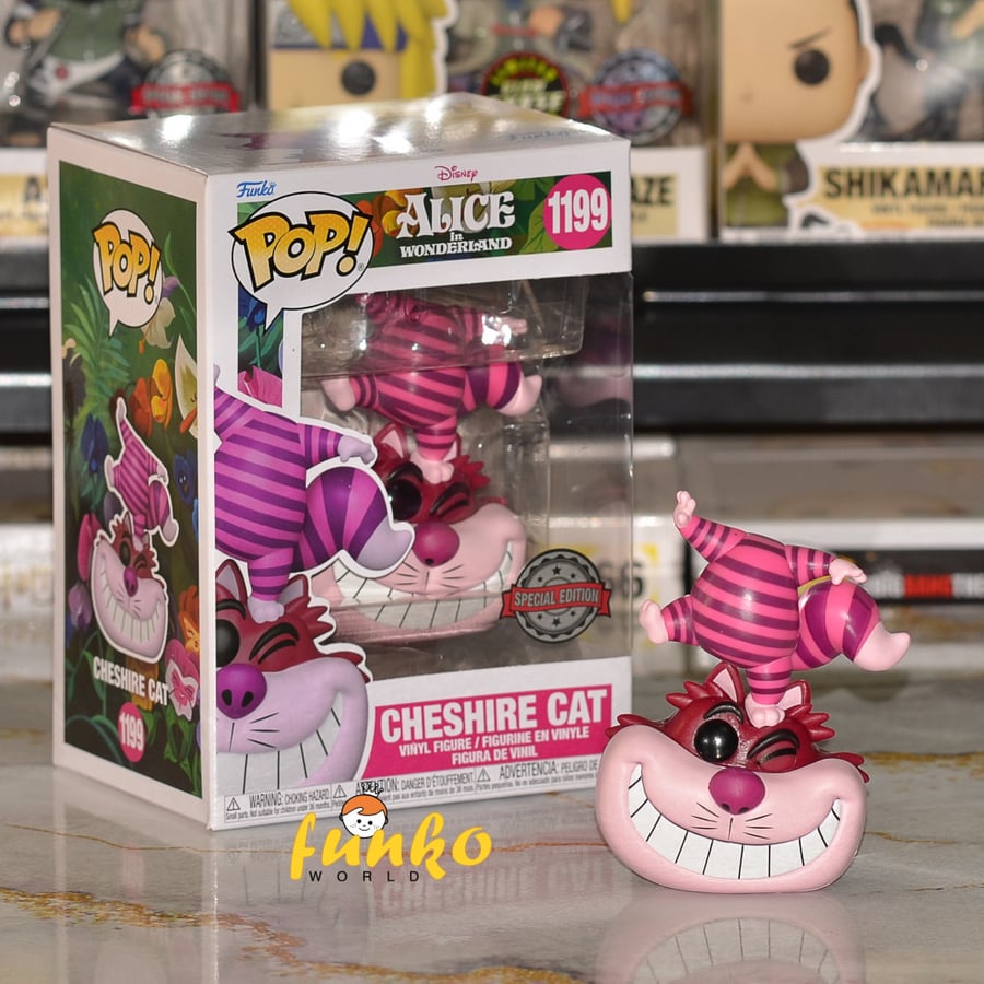 Pop! Disney: AiW- Cheshire Cat Standing on Head w/ (Exc)