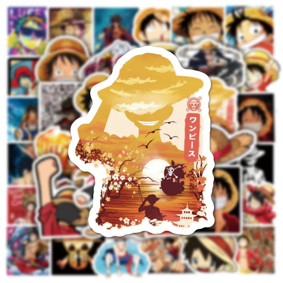 50Pcs anime One Piece Graffiti Stickers