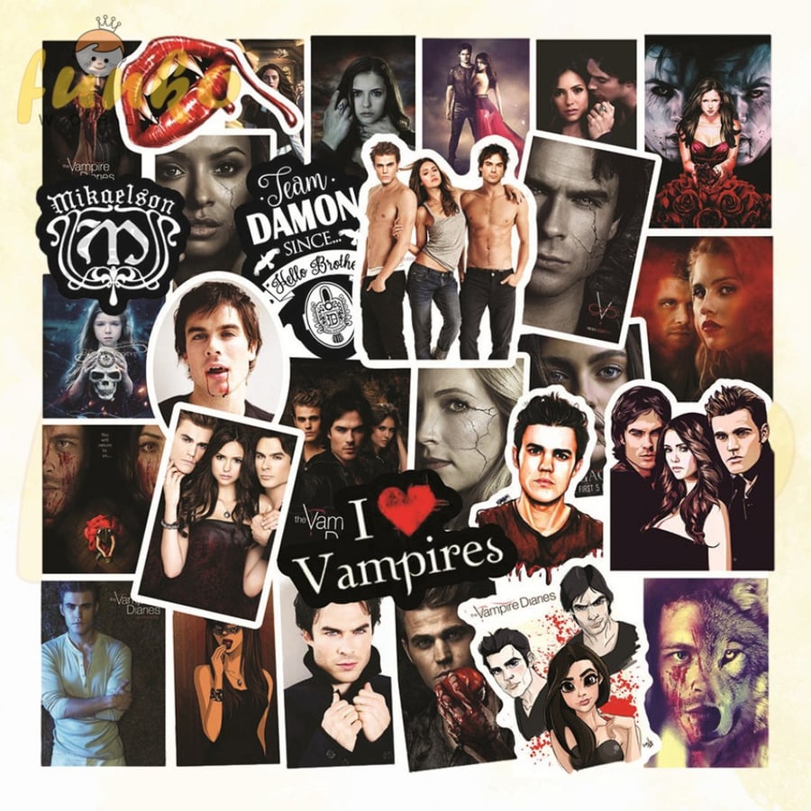 The Vampire Diaries Stickers ,50pcs