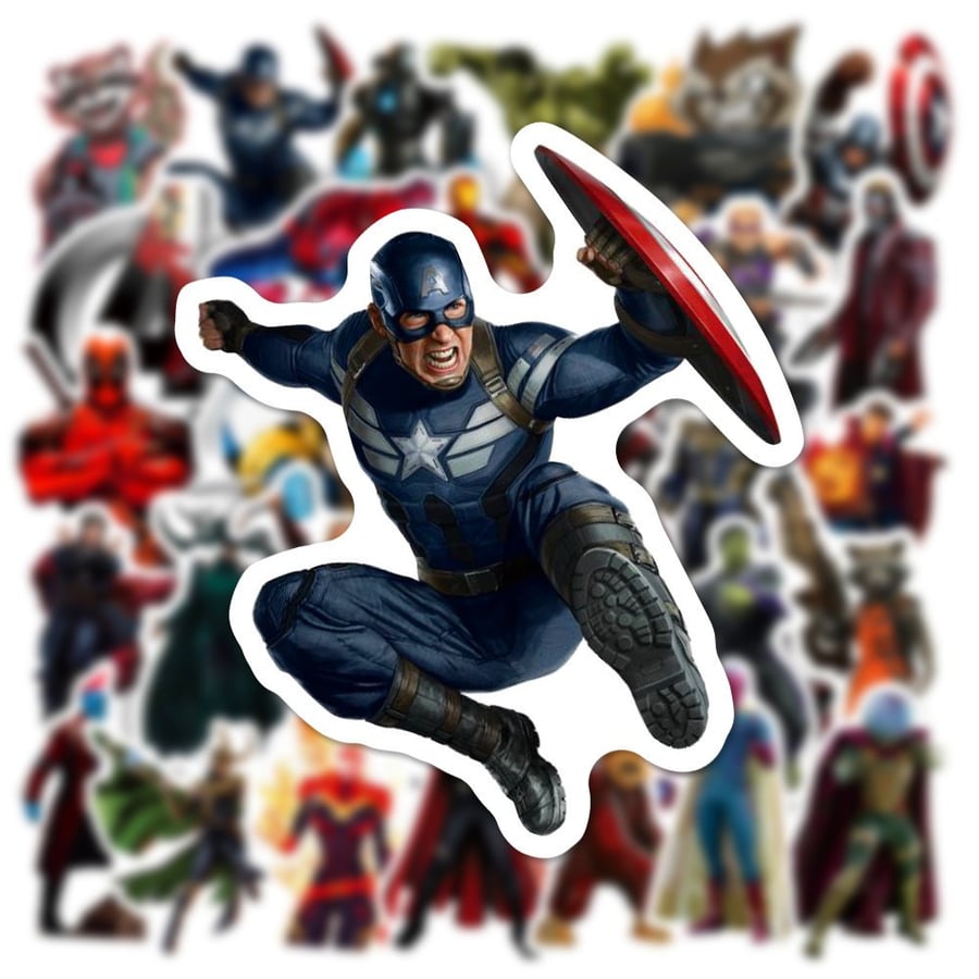 50pcs Marvel Superhero mashups  Graffiti Sticker