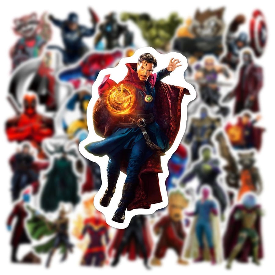 50pcs Marvel Superhero mashups  Graffiti Sticker