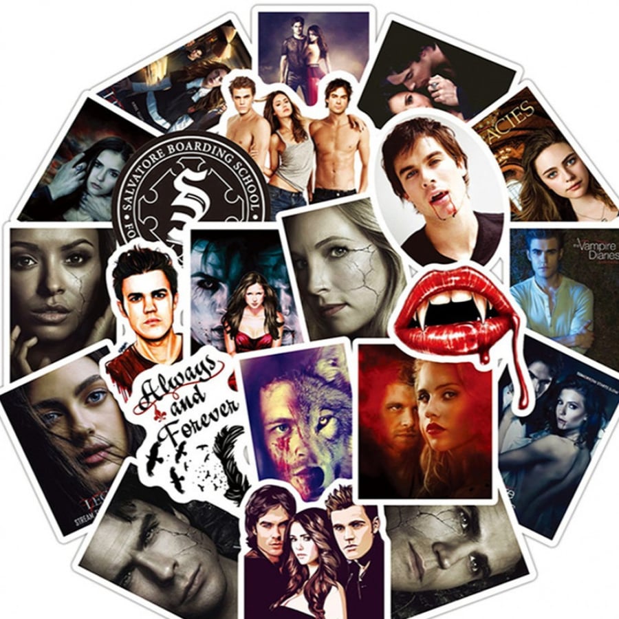 The Vampire Diaries Stickers ,50pcs