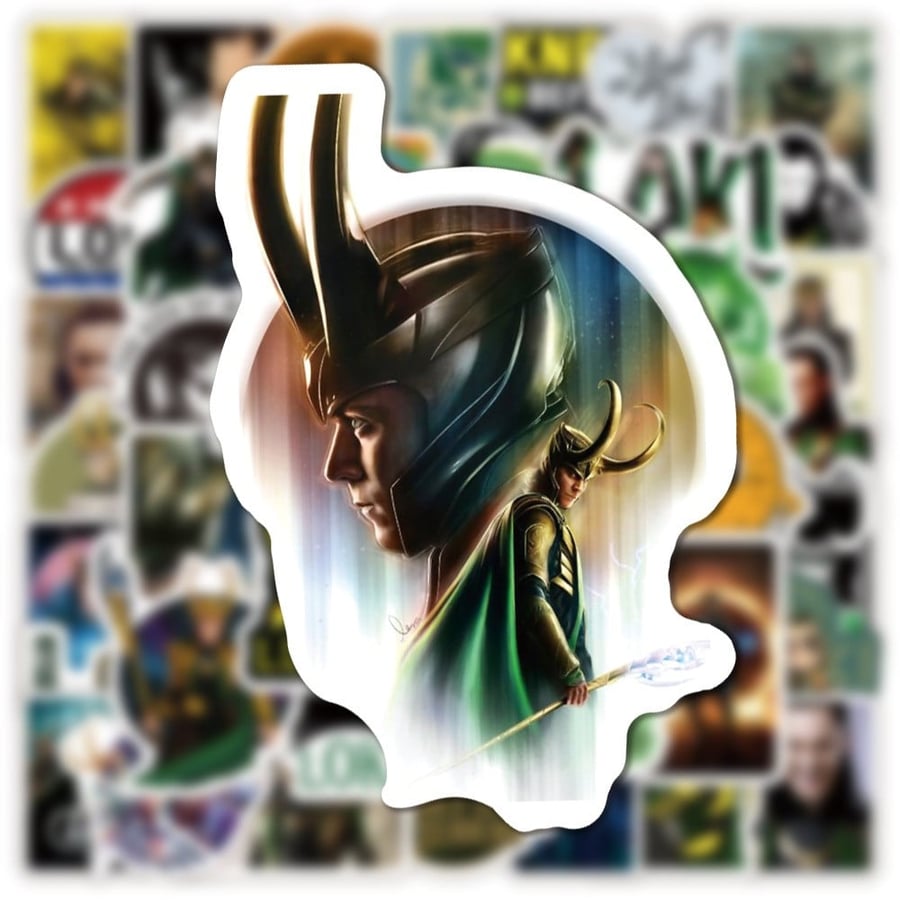 50pcs Marvel role Loki Vinyl  Graffiti Sticker