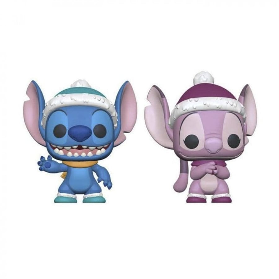 Pop! Disney: Lilo & Stitch- Winter Stitch & Angel 2PK (Exc)