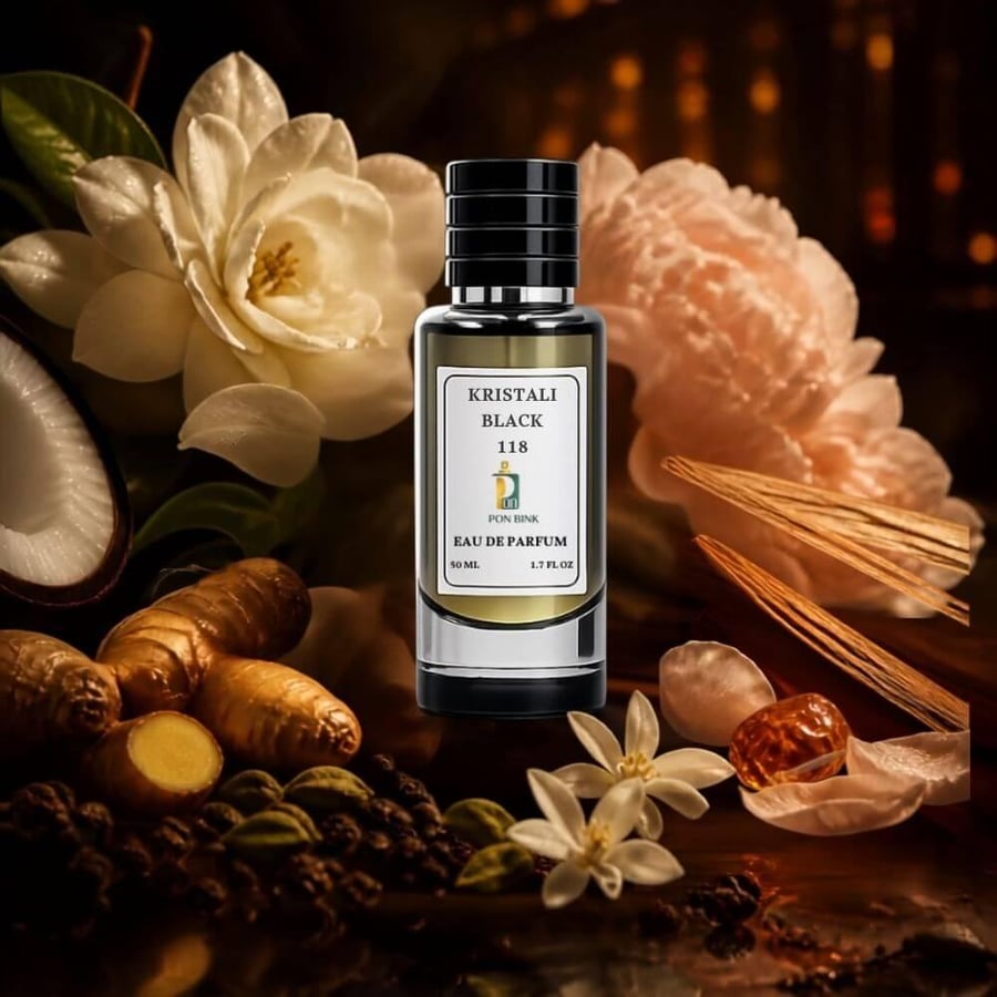 عطر كرستالي بلاك 118 نسائي شرقي زهري أنثوي من بون بينك