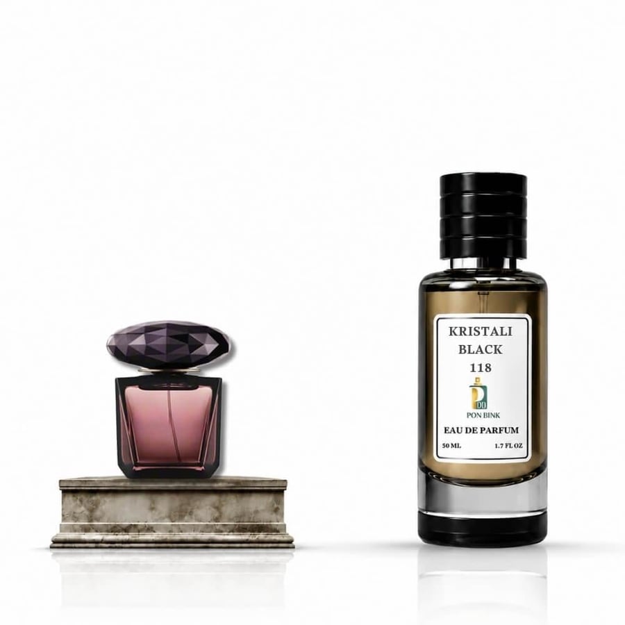 عطر كرستالي بلاك 118 نسائي من بون بينك مستوحى من كريستال نوار الأسود