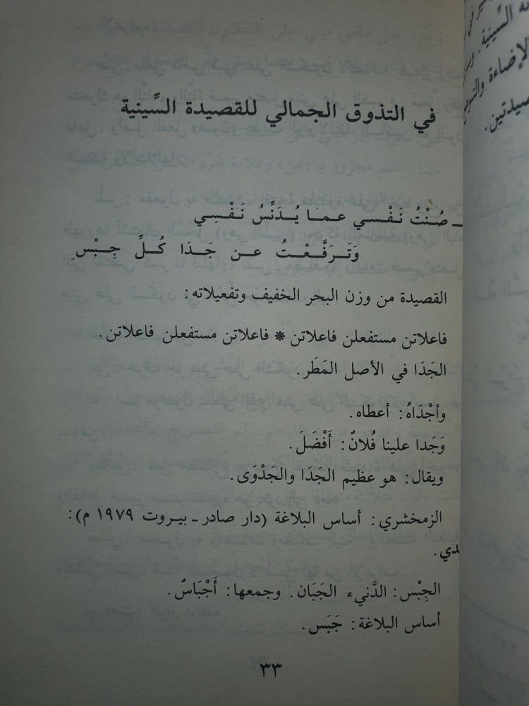 في التذوق الجمالي لسينية البحتري