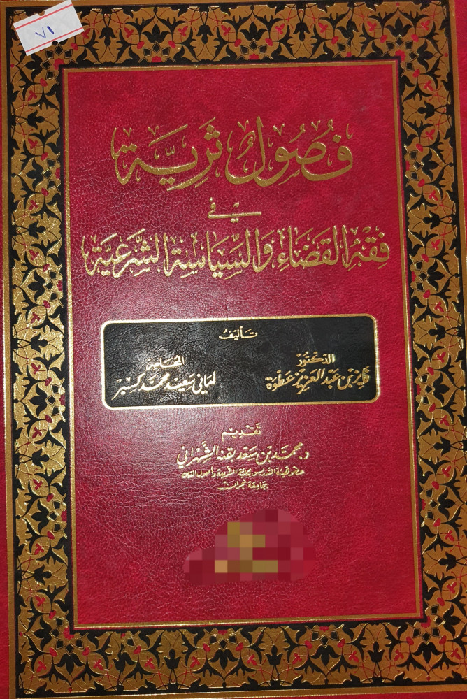 فصول ثرية في فقه القضاء والسياسة الشرعية