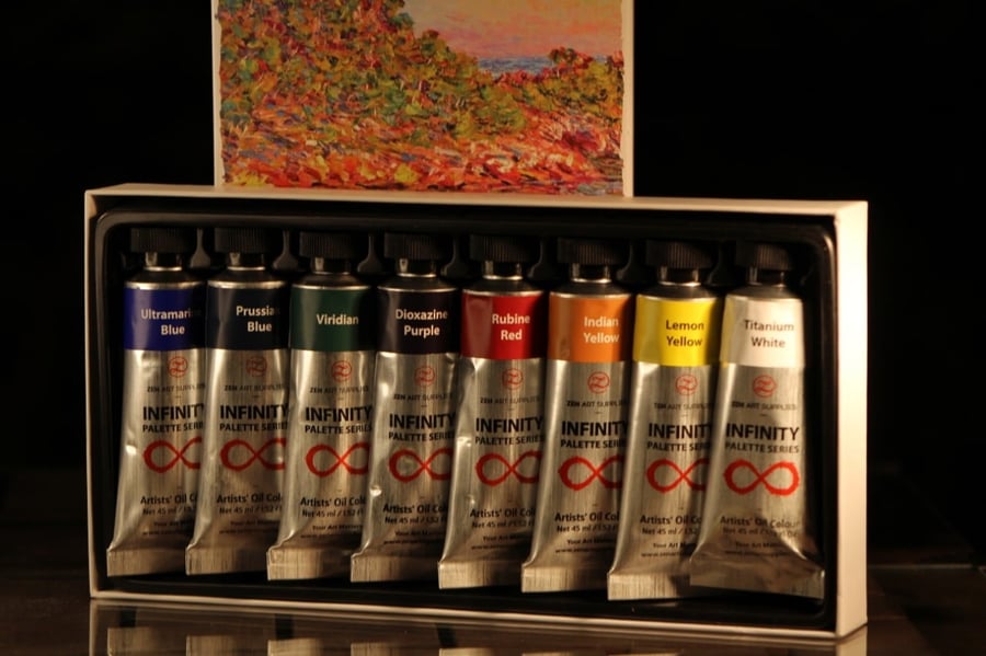 IMPRESSIONIST PALETTE ZenART Non_Toxic Oil Paint for profesional Artist