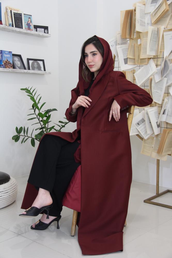 عباية تفته تايواني مبطنه بتصميم بليزر انيق