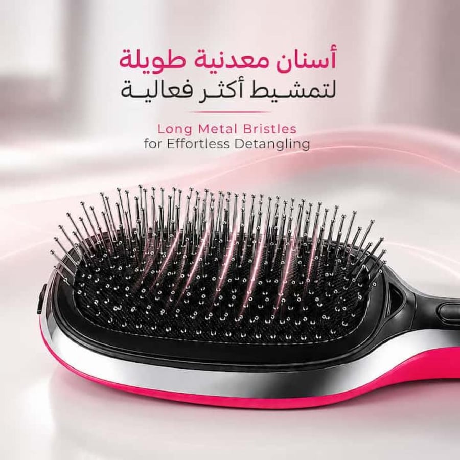 تصميم خفيف لفرشة تدليك فروة الرأس يسهل حملها واستخدامها أثناء التنقل
