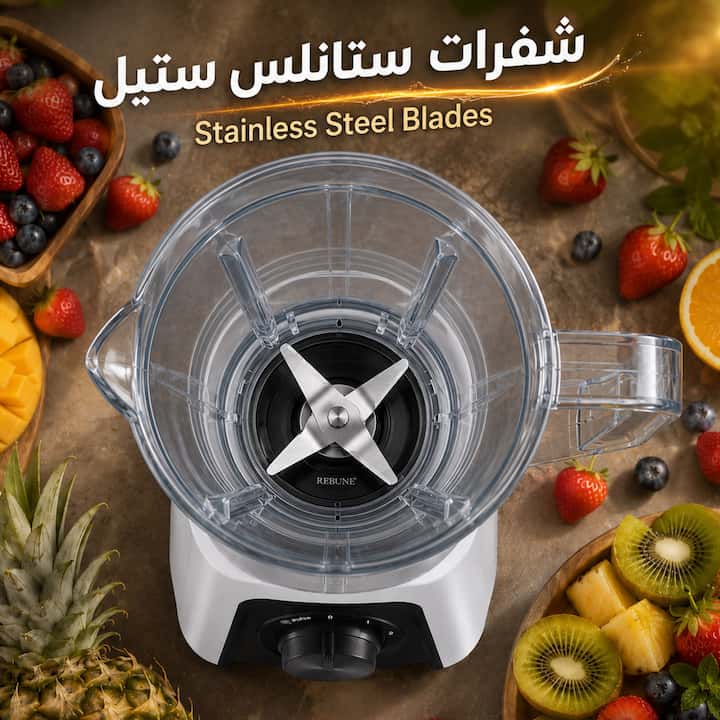 شفرات ستانلس ستيل مقاومة للصدأ لخلاط ريبون الكهربائي