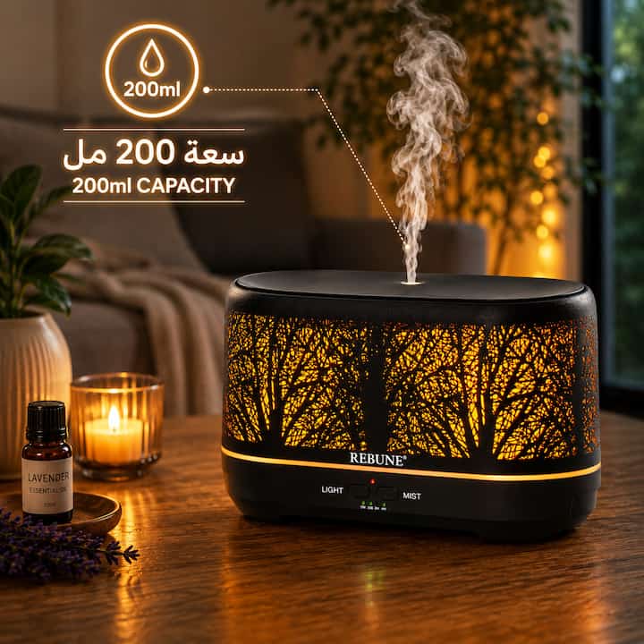 فواحة عطرية 200 مل مع رذاذ ناعم لأجواء مريحة داخل المنزل
