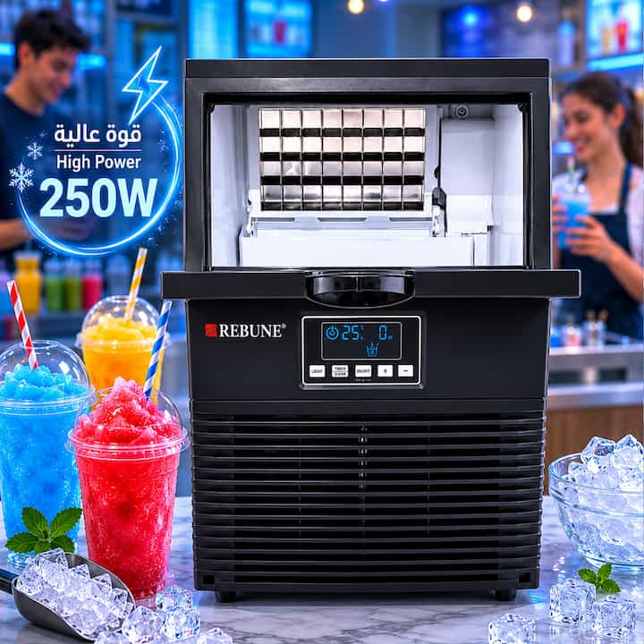 ماكينة ثلج 250 واط للمشروبات الباردة والمقاهي
