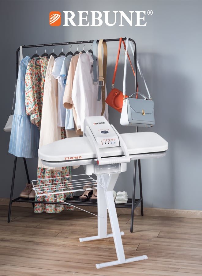 Steam Press Iron with Clothes Stand, 38 Inch, 2000 Watt