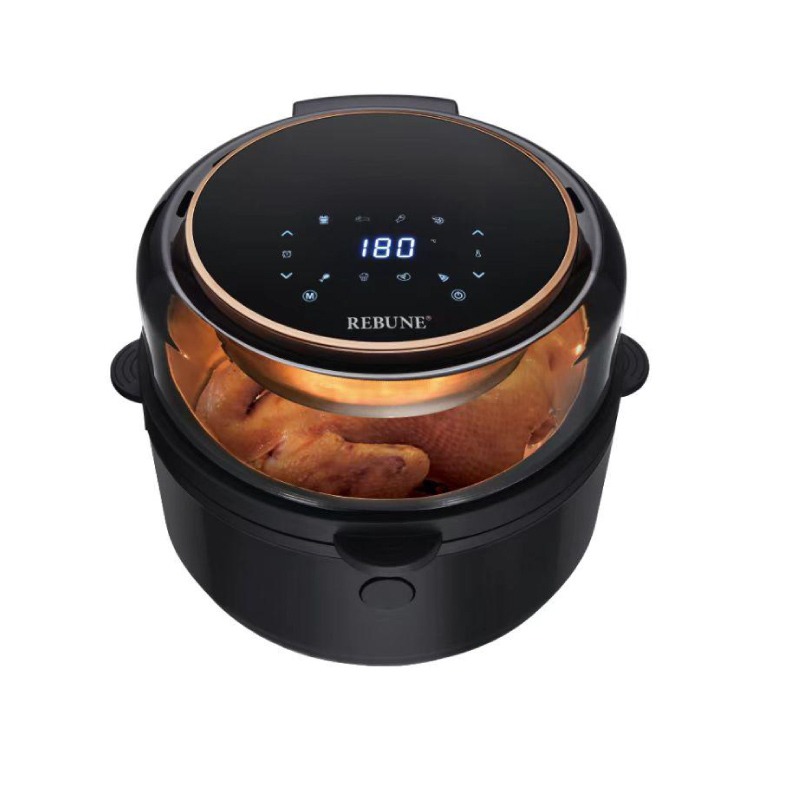 ريبون قلاية هوائية ديجيتال 5.5 لتر - 1350 واط - أسود - RE-11-028