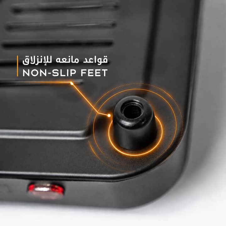 قواعد مانعة للانزلاق لثبات أفضل وأمان أثناء استخدام موقد نار كهربائي
