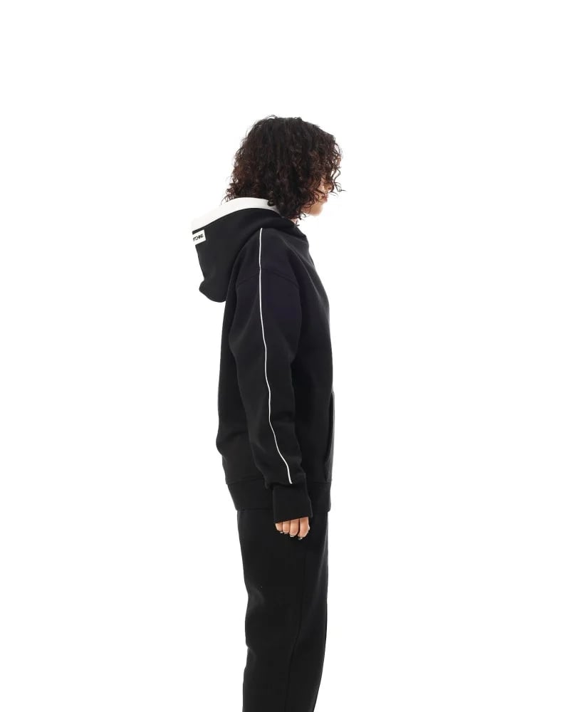 The Black With Line Hoodie