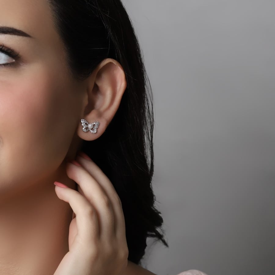 سلسال مع أقراط فضه عيار 925