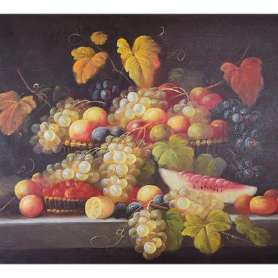 Silent nature painting oil drawing size 50 * 60 cm without frame