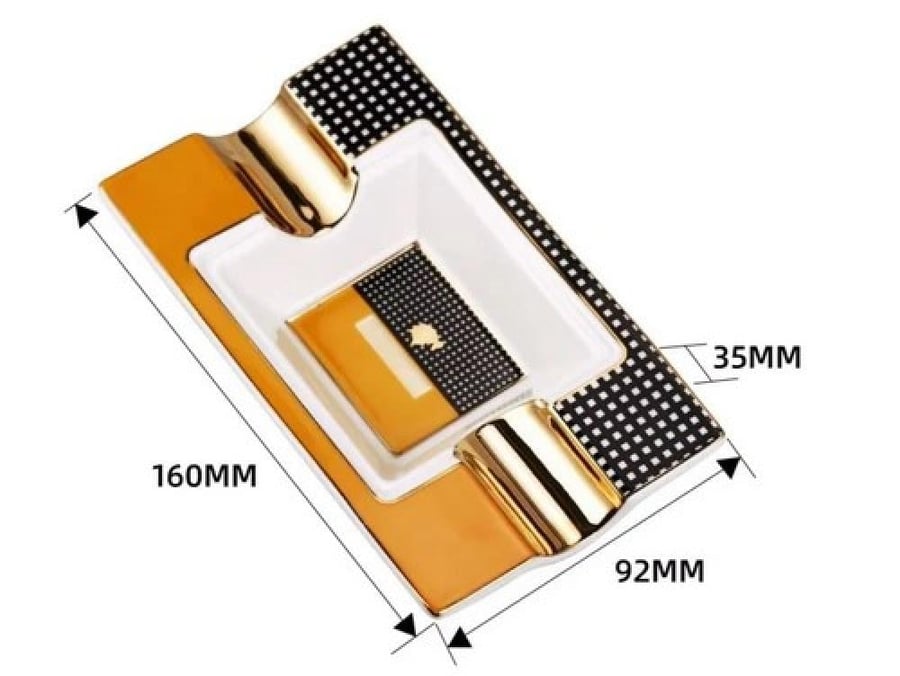 Ceramic cigar lighter with a unique design. Distinctive home decor