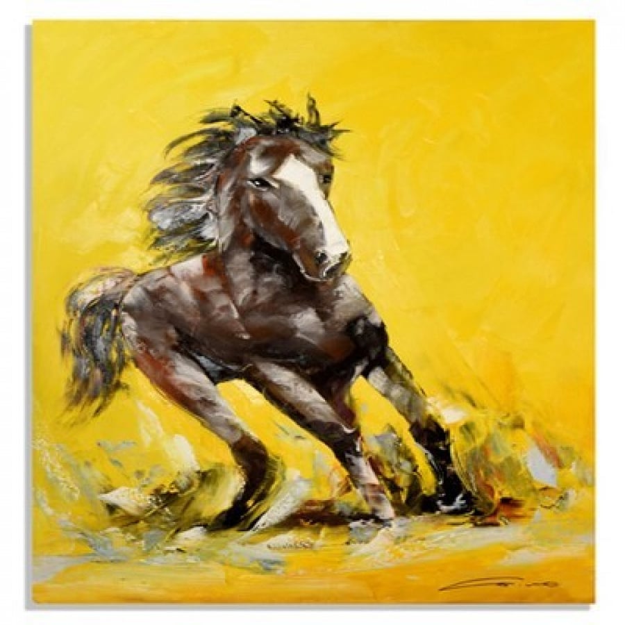 The painting of the wild horse