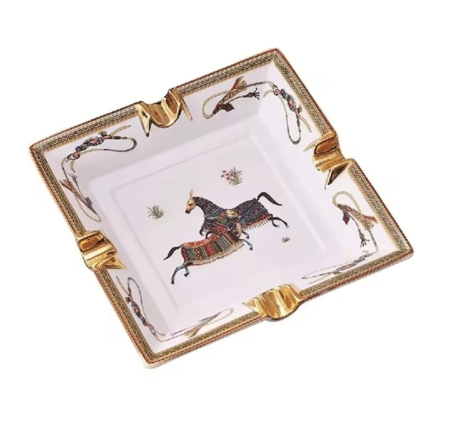 Ceramic cigar lighter with a unique design. Distinctive home decor
