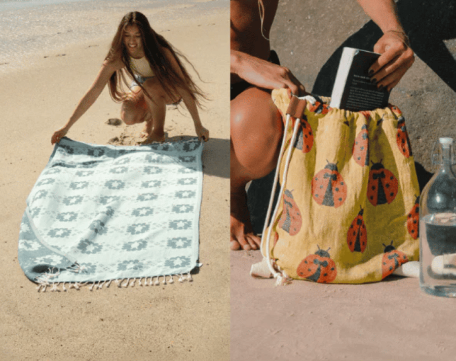 شنطة / منشفة بحر Sand Cloud البنفسجية