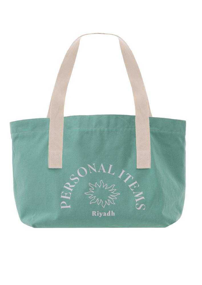 A bag made of thick cotton (green)