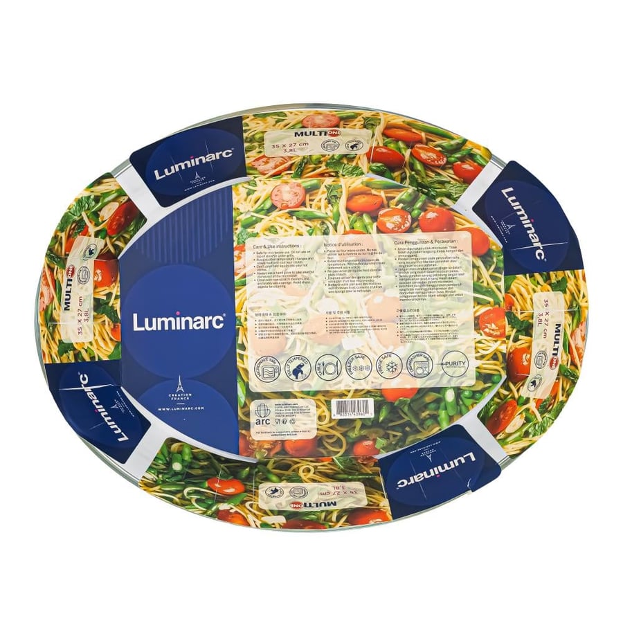 صينية تقديم زجاجية بيضاوية من لومينارك ( Luminarc )