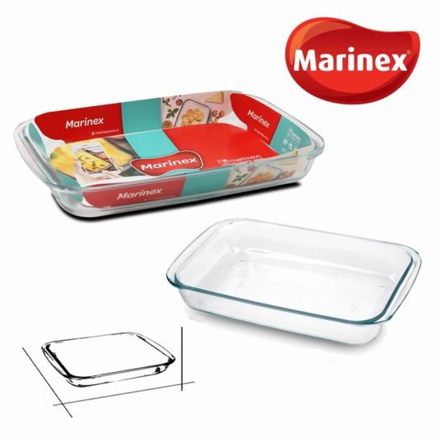 صينية فرن زجاجية مستطيلة مقاومة للحرارة العالية Marinex (مارينكس) 2.9 لتر