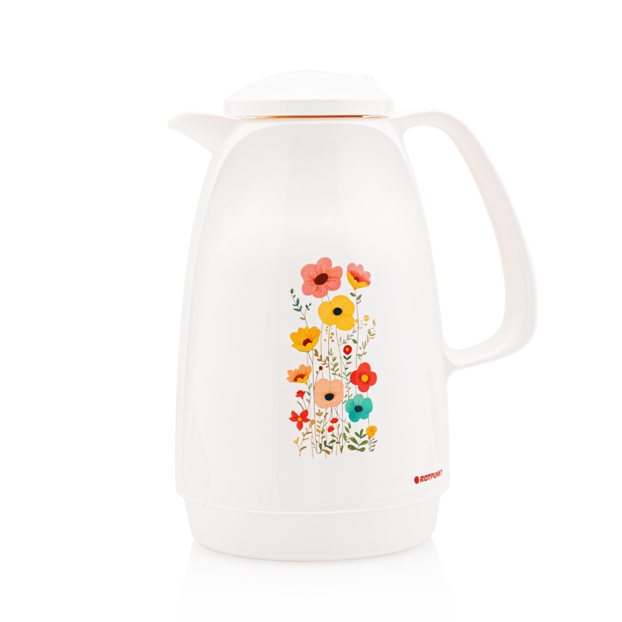 Thermos Rotpunkt German 1 liter with serving tray Safe Plus 36 * 50 cm + set of Safe Plus cups Korean design medium size 12 pieces