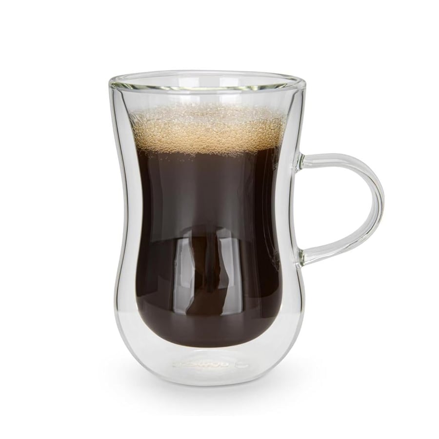 فنجان شاي زجاج دبل