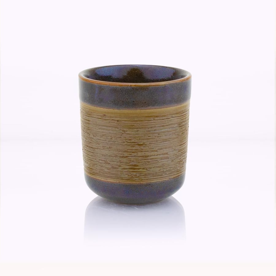 Coffee cup - brownish ochre 160 milliliters
