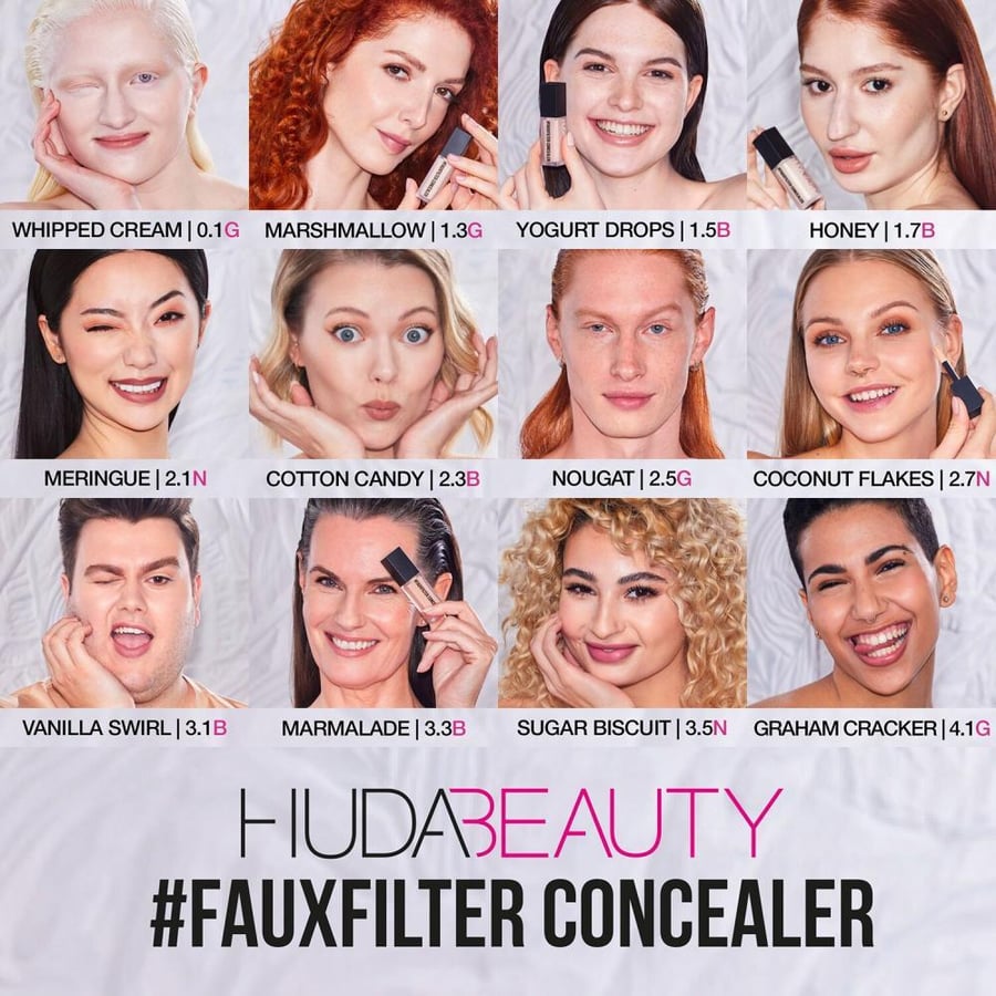 Huda Beauty liquid matte and luminous concealer - Bareline 6.3