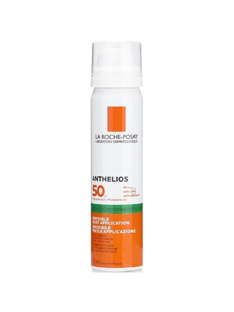 بخاخ واقي شمس انثيليوس شفاف بمعامل حماية SPF50 من لاروش بوزيه ، 75 مل