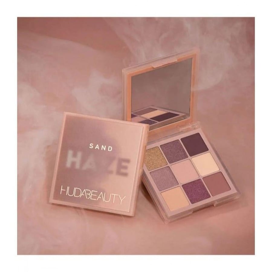Huda Beauty eyeshadow palette, Haze Obsessions, Sand, 9 colors