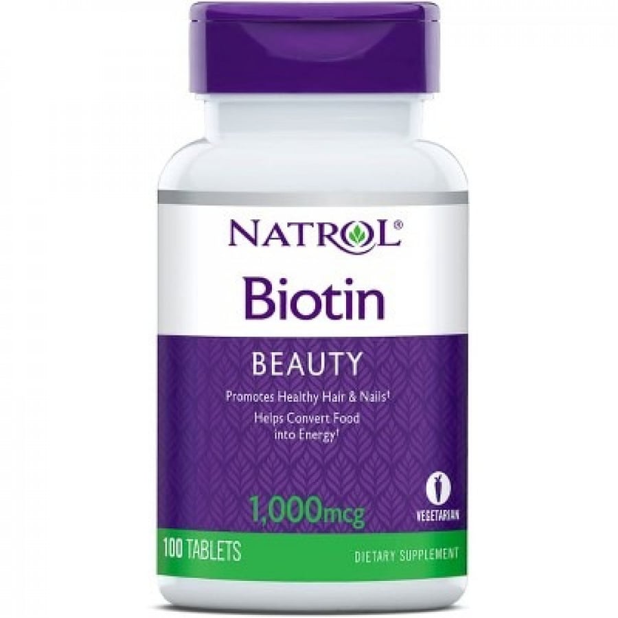 Nutrul, Biotin, 1000 micrograms, 100 tablets