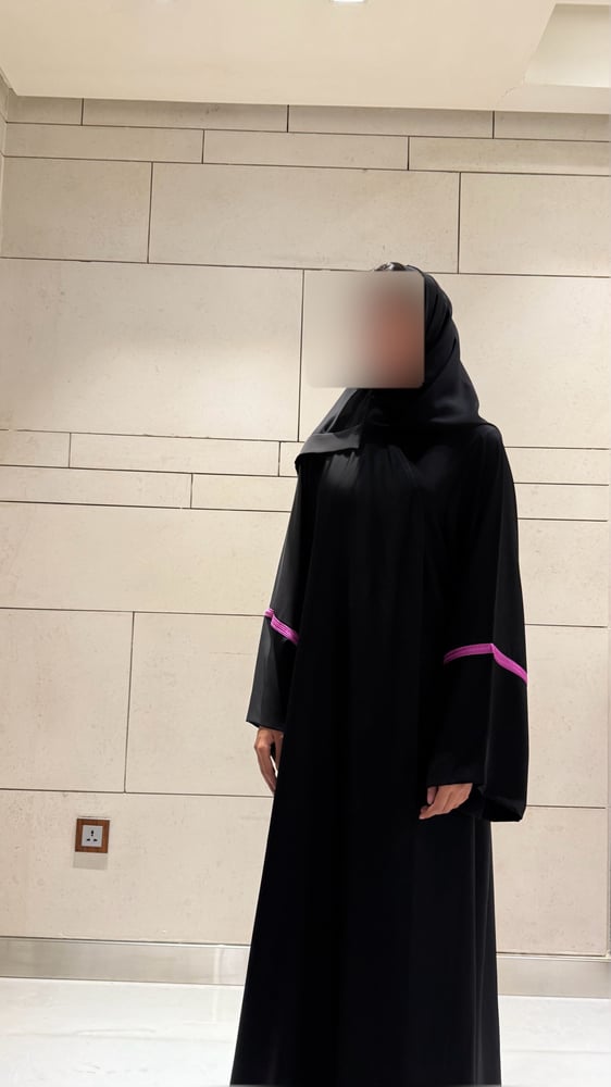 Black A-Line with Baby Fuchsia and Wide Sleeves