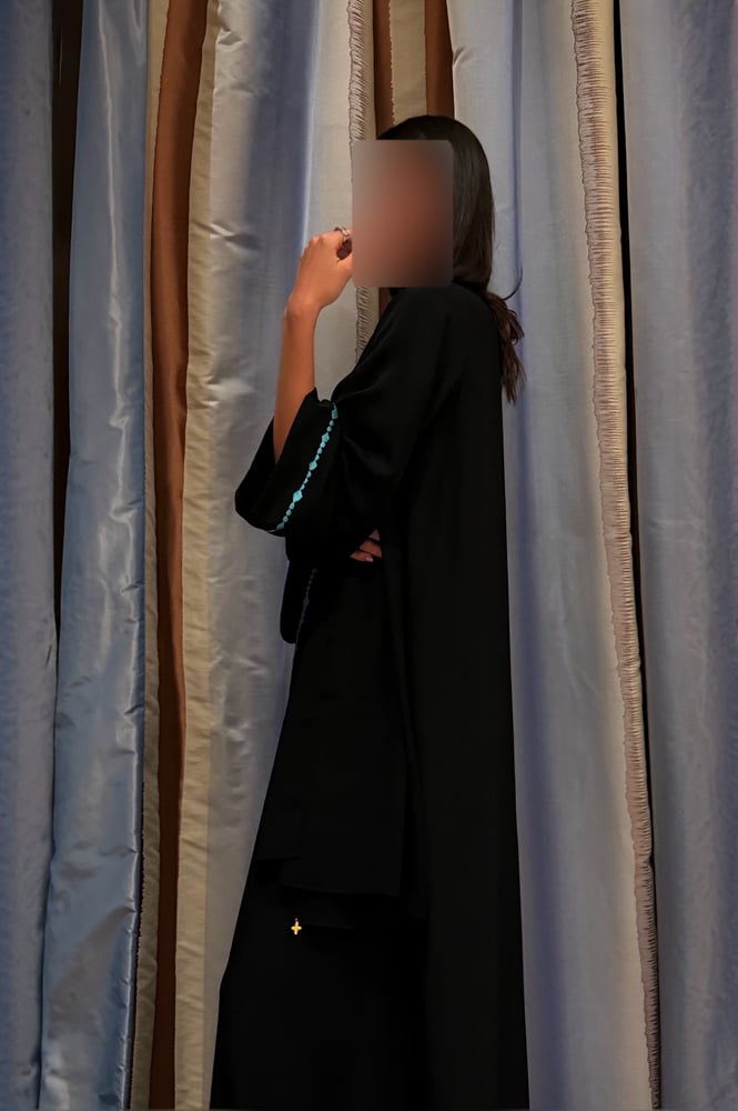 A-Line — Black with Turquoise Embroidery Detail