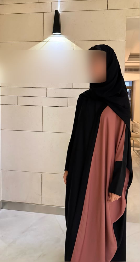 Side Panel Half Bisht – Black and Terracotta