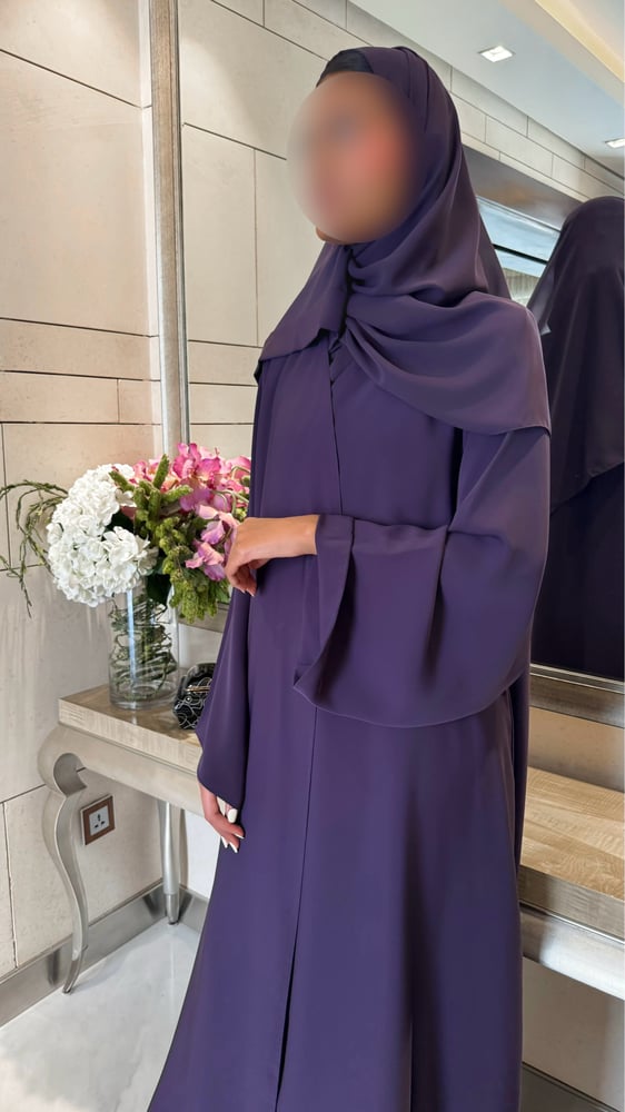 A line Purple Abaya