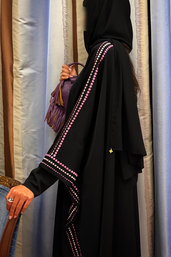 Bisht – Black with Multicolor Embroidery