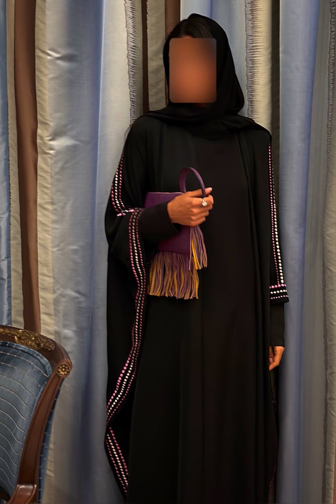 Bisht – Black with Multicolor Embroidery