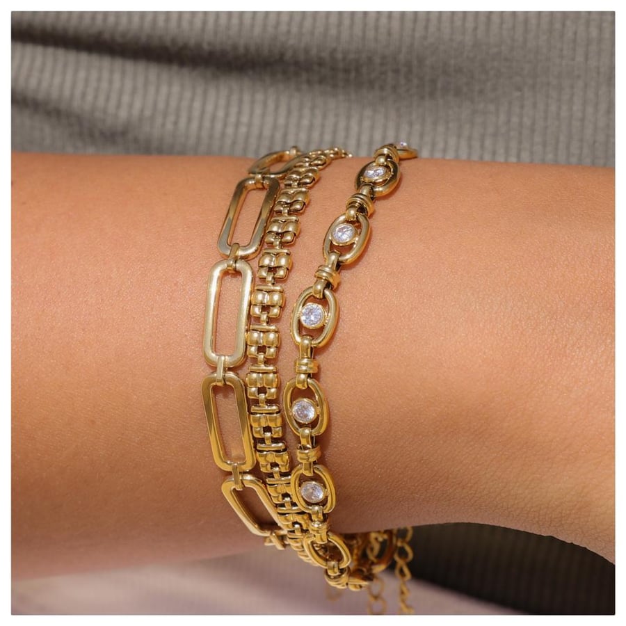 Leaf chain bracelet