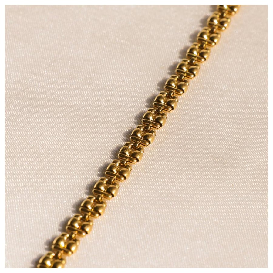 Leaf chain bracelet